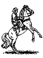 coloriage cheval dresse avec son cavalier